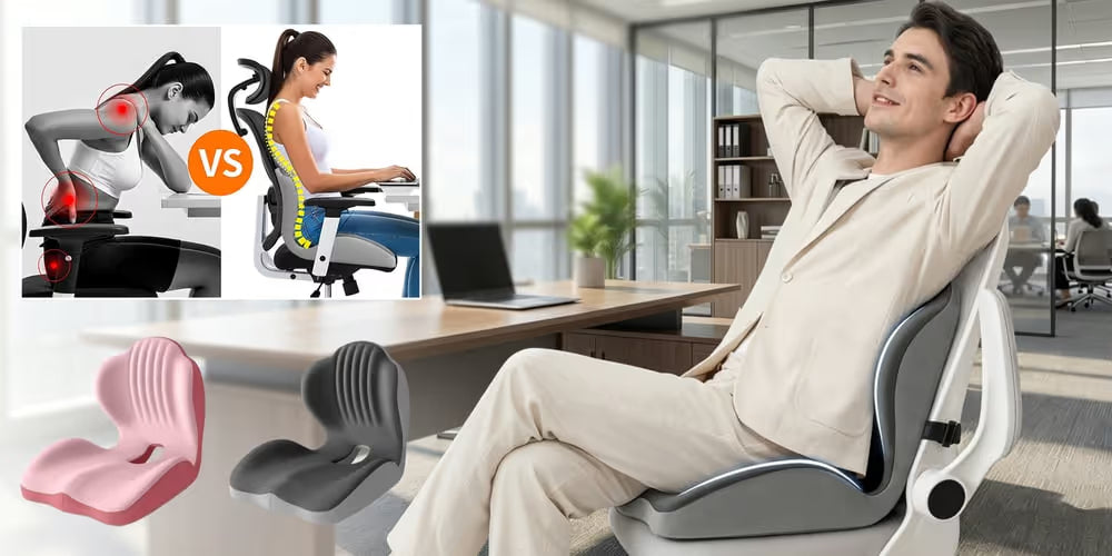 Ergonomic Memory Foam Seat Cushion